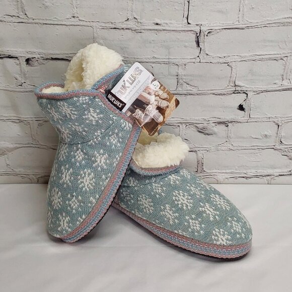 'MUK-LUKS' FUZZY SLIP-ON 'SNOW~BUNNY' SLIPPERS - Picture 15 of 16